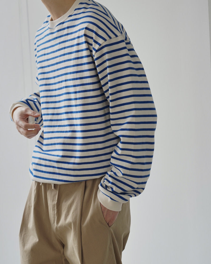 Striped Combed Cotton Tee