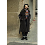 Trench Coat Corduroy Trench Embroidery Windbreaker Wool Inner Jacket