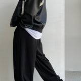 Drawstring Profile Gray Casual Sports Trousers