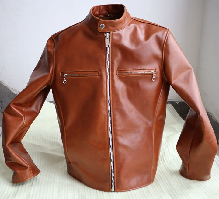 Horse Leather Motorcycle Jacket