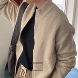 Stylish Wool Zipper Cardigan Youth Korea Purchasing Agent