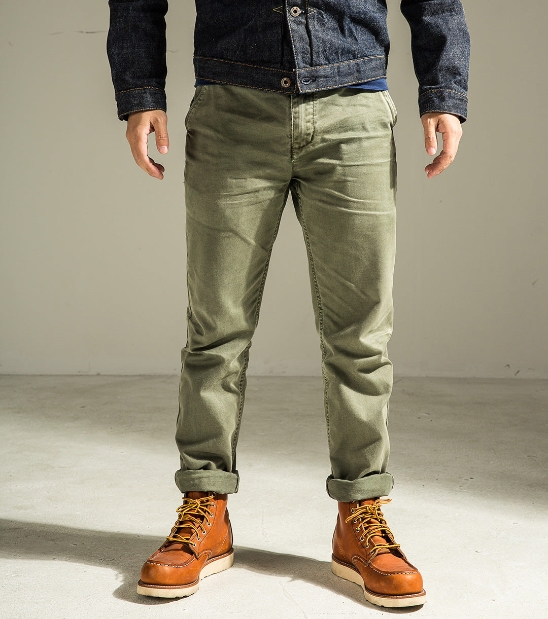 Khaki Chino Trousers