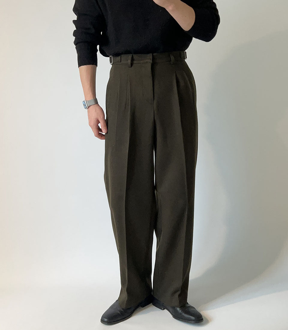 High Waist Drape Trousers