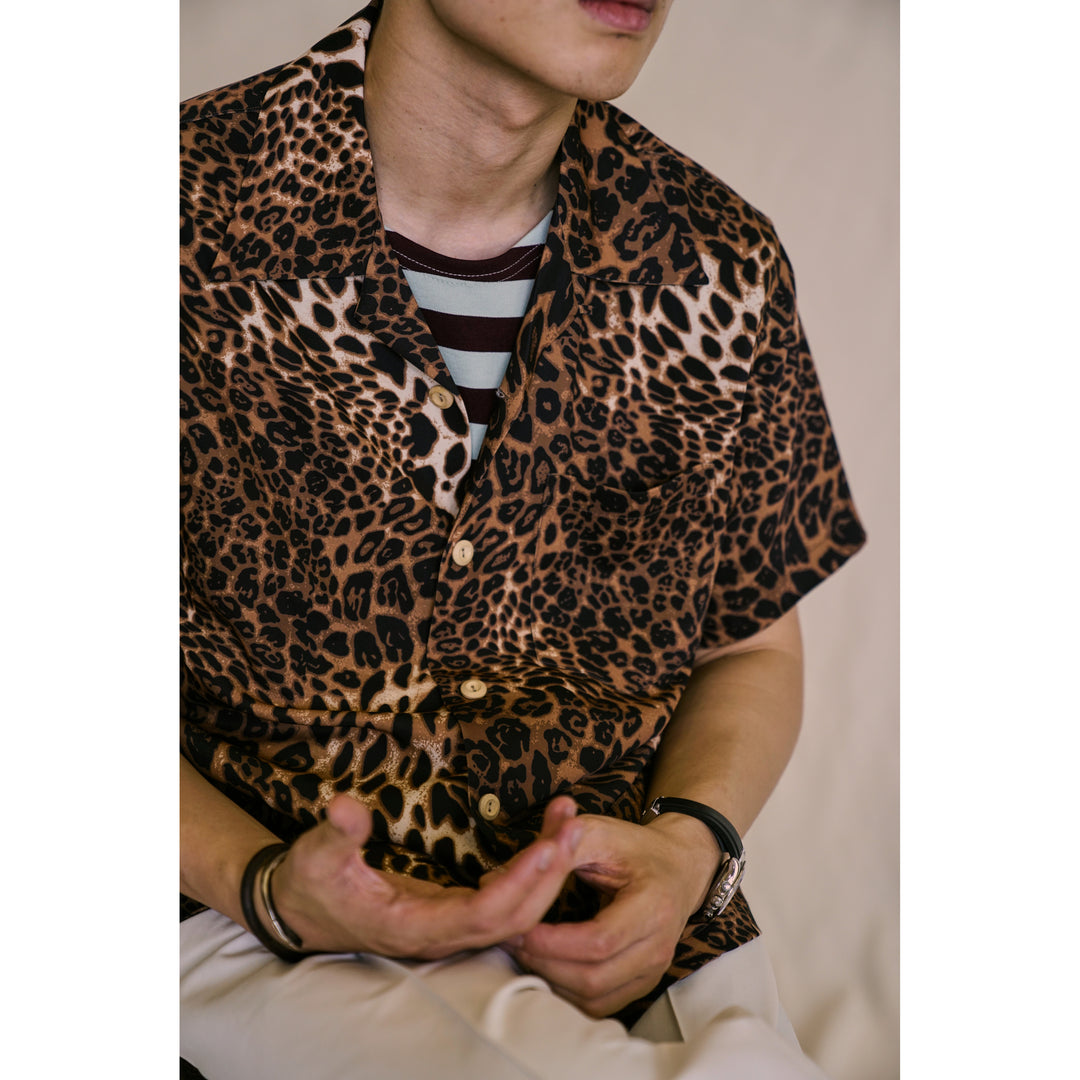 Bold Leopard Aloha Shirt