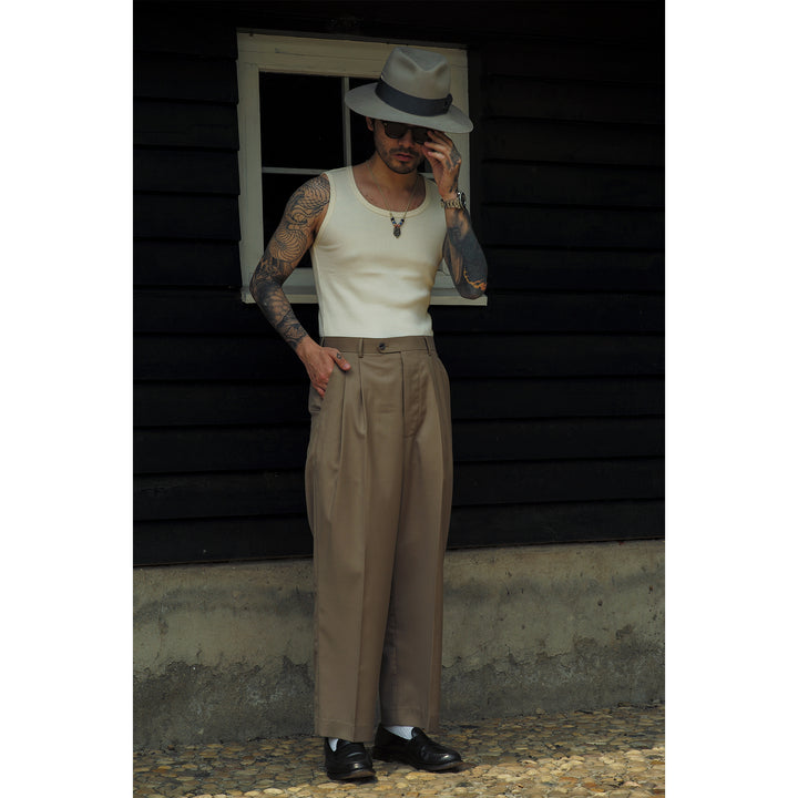 High Waist Wide Leg Trousers