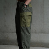 Labor Union Retro Cargo Trousers With Large Pockets And Drawstring