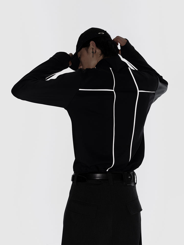 Reflective Slim Sweater