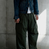 High-waist Wide-leg Overalls With Double-fold Technology Trousers