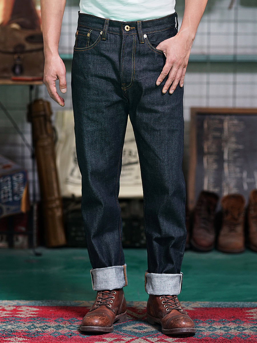 Tapered Denim Jeans