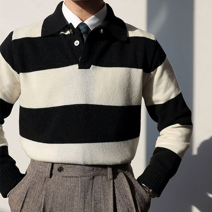 Striped Wool Polo