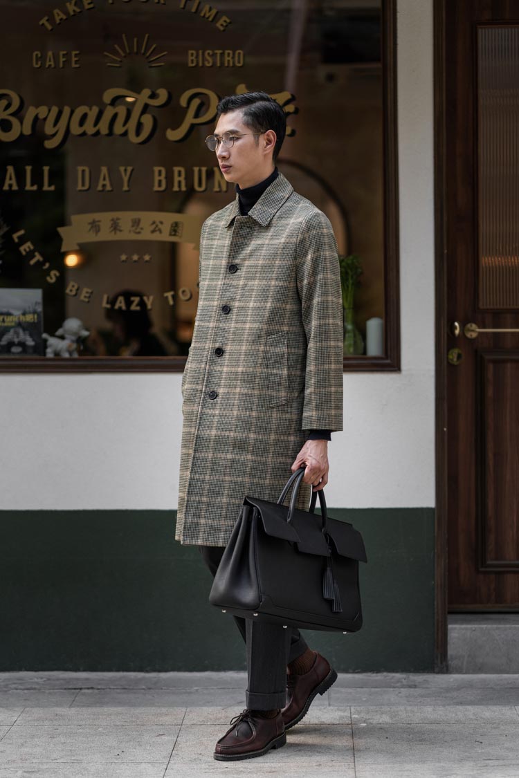 Tweed Mid-Length Coat