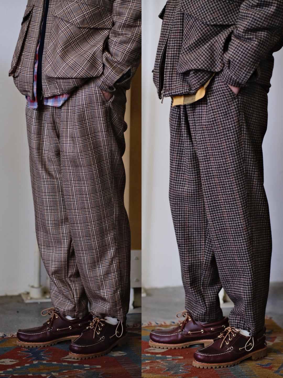 Plaid Tweed Trousers