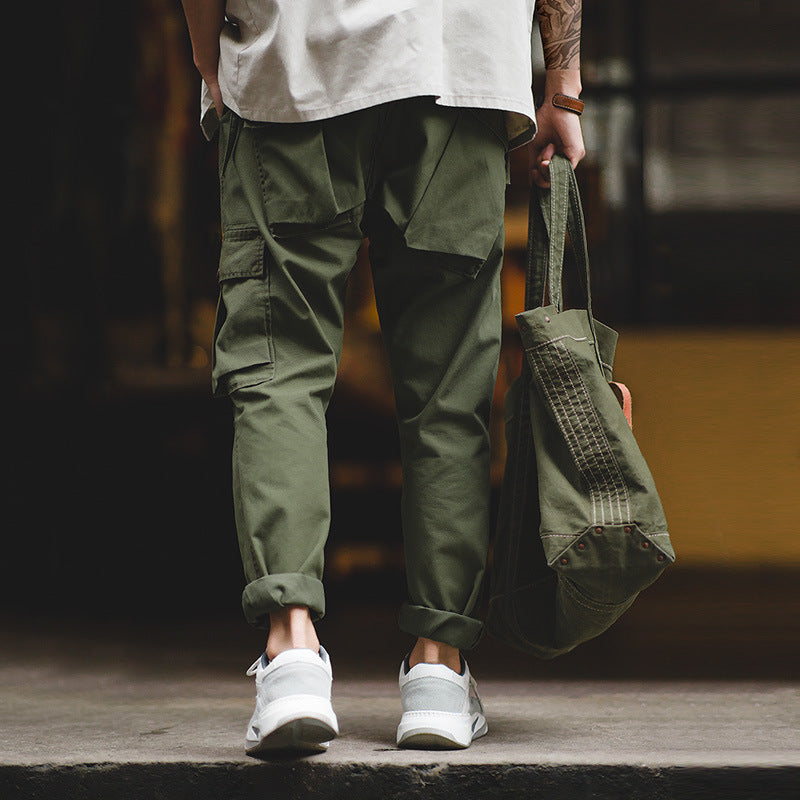 Army Green Slim-Fit Pants