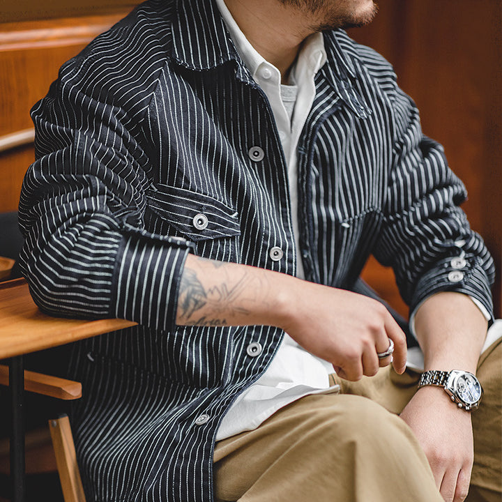 Striped Denim Shirt