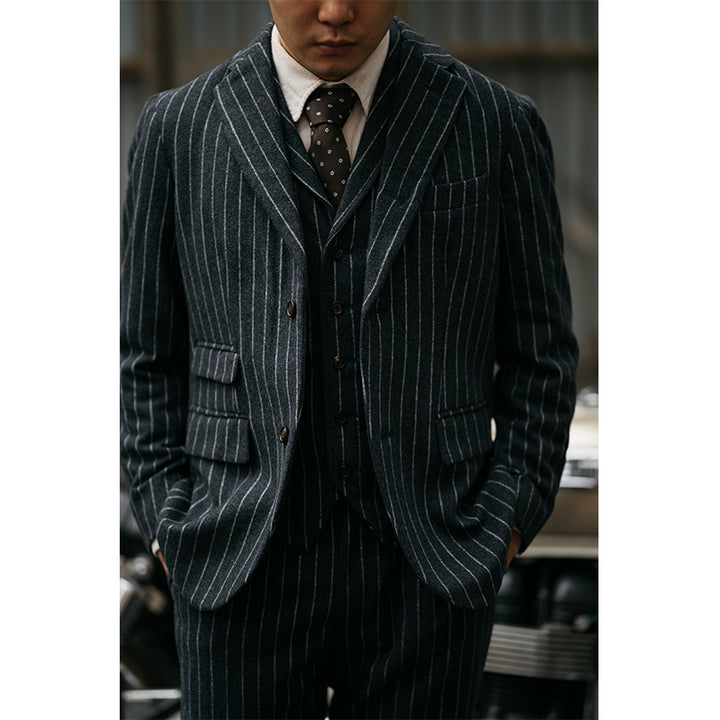 Flannel Striped Suit