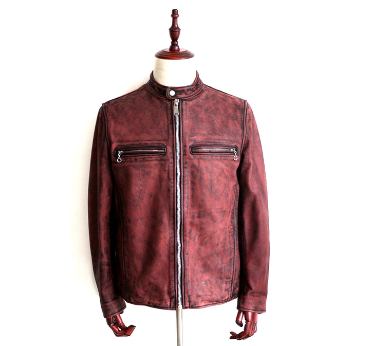 Slim-Fit Leather Jacket