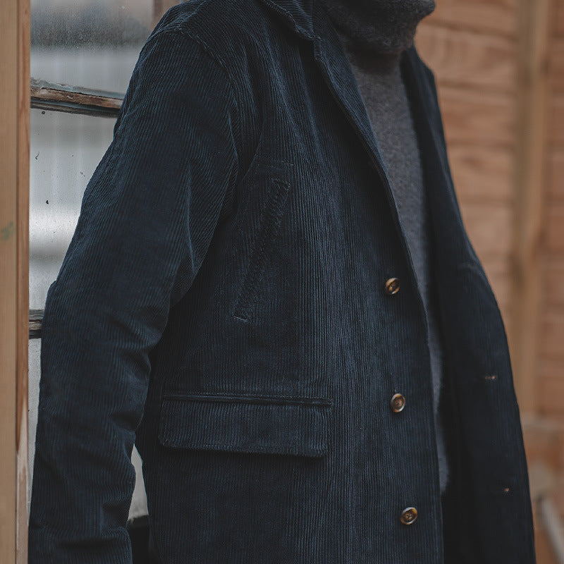 Mid-Length Corduroy Trench