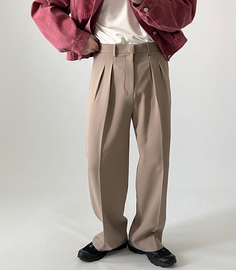 Draped Pleated Trousers