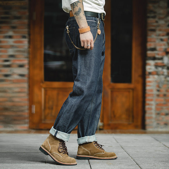 Red Ear Raw Jeans