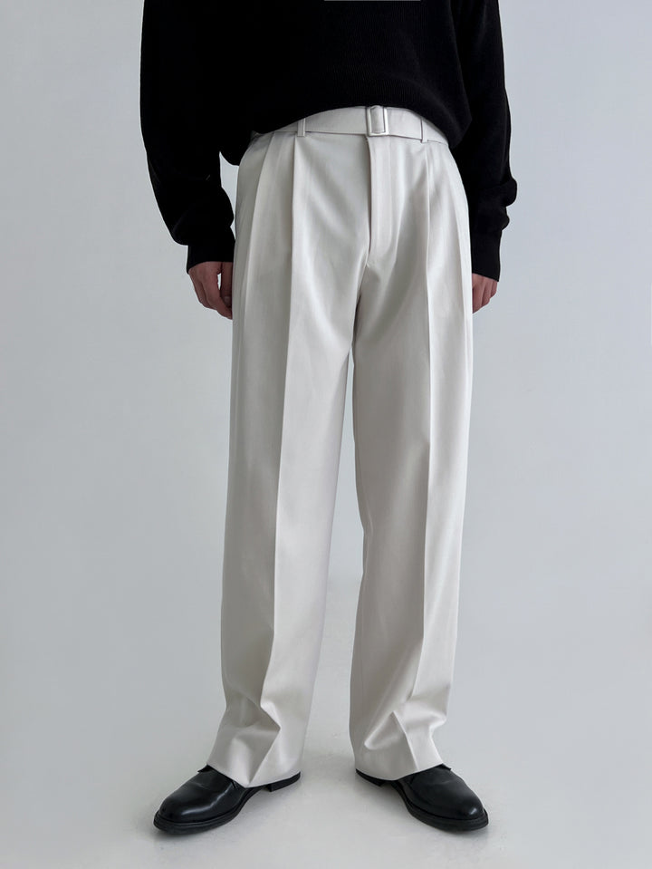 Wide-Leg Work Pants