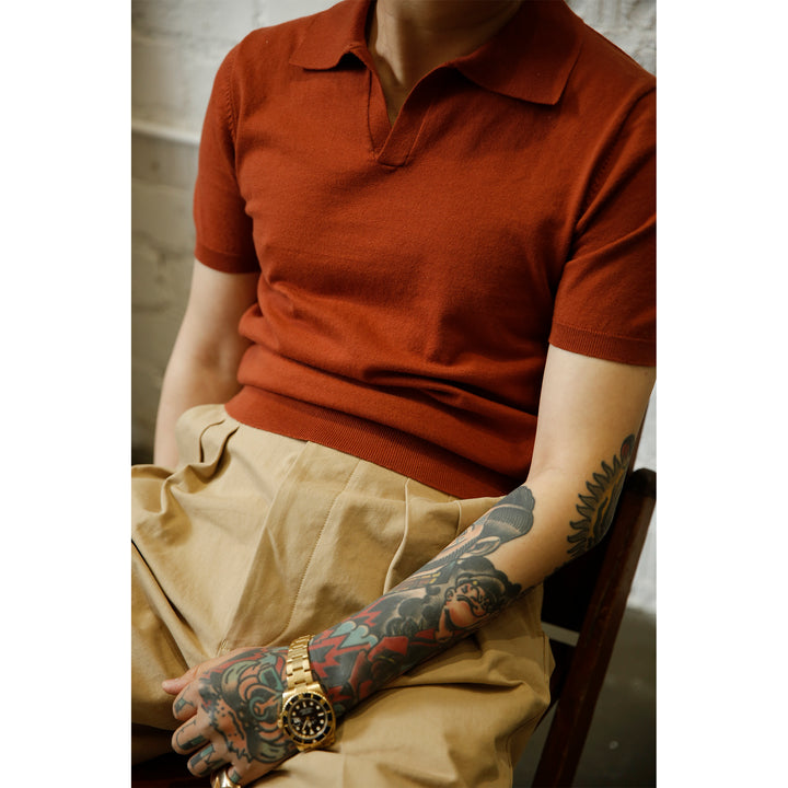 Knitted Polo Tee