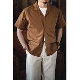 Hawaiian Cuban Collar Men's Workwear Short