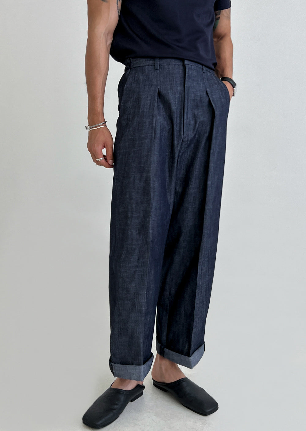 Linen Denim Trousers