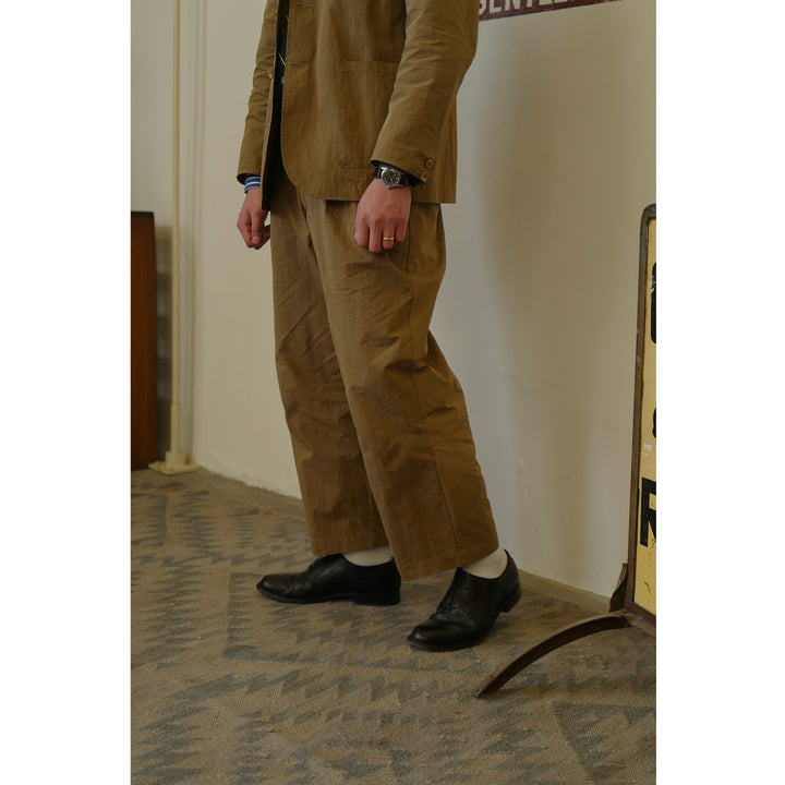 Kangzheng Labor Union Salt Shrinkage Texture Khaki Trousers