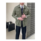 Solid Color Lapel Retro Personality Hunting Waist Coat