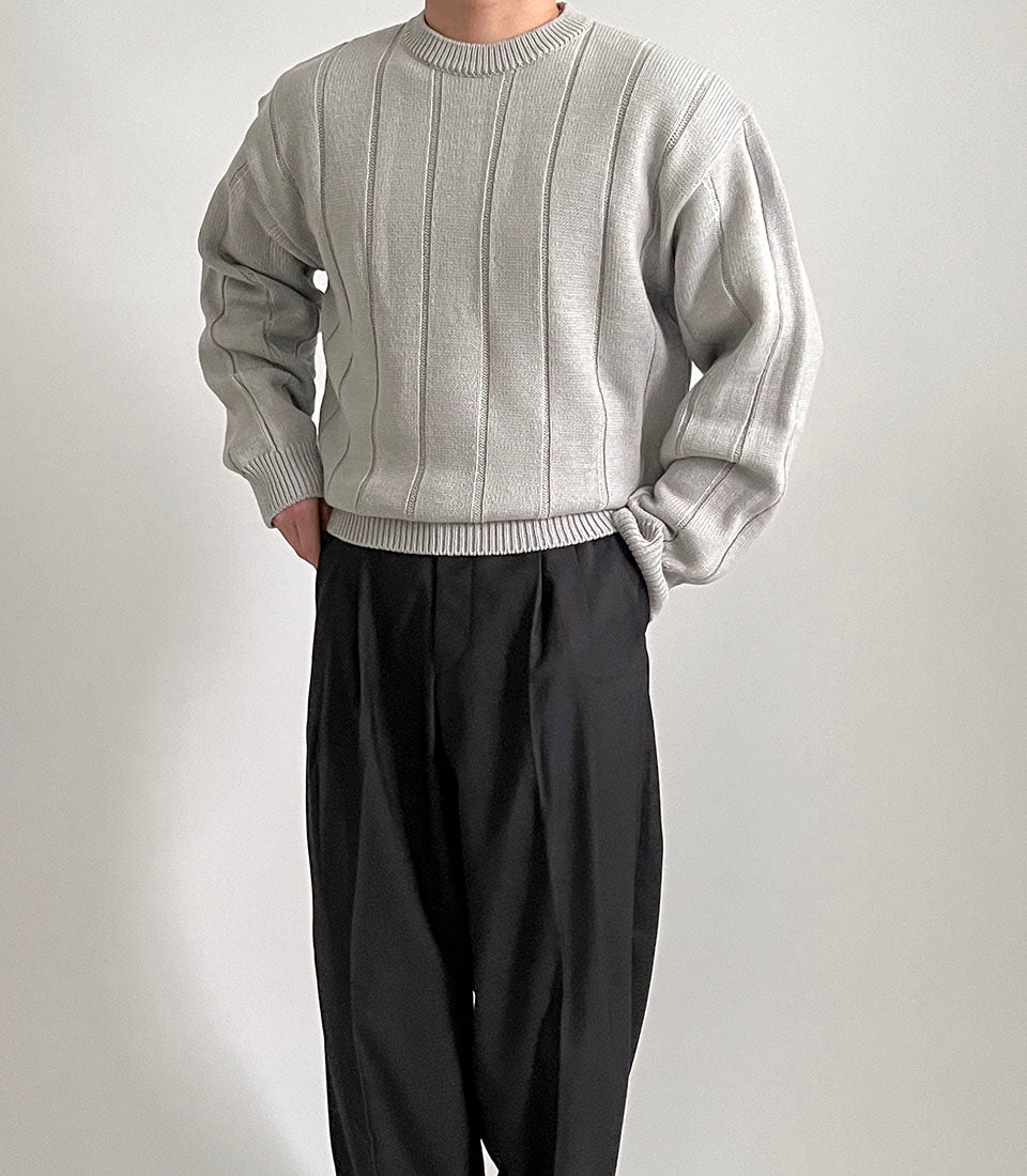 Pit Stripe Wool Sweater