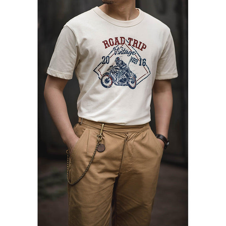 Printed Motorcycle T-Shirt