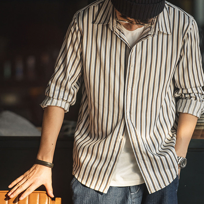 Striped Fabric Long Sleeve