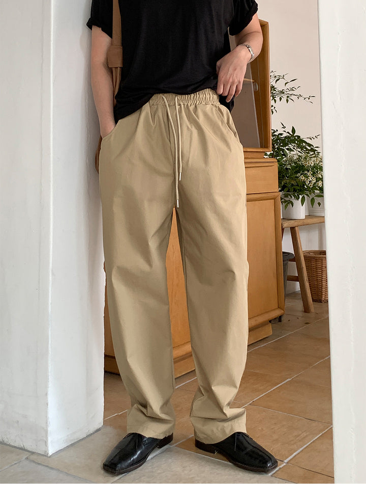 Wide-Leg Casual Trousers