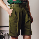 Summer Classic Workwear Casual Bermuda Shorts