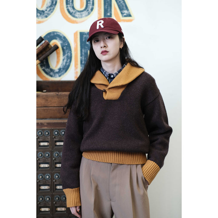 Heavyweight Wool Sweater Coat