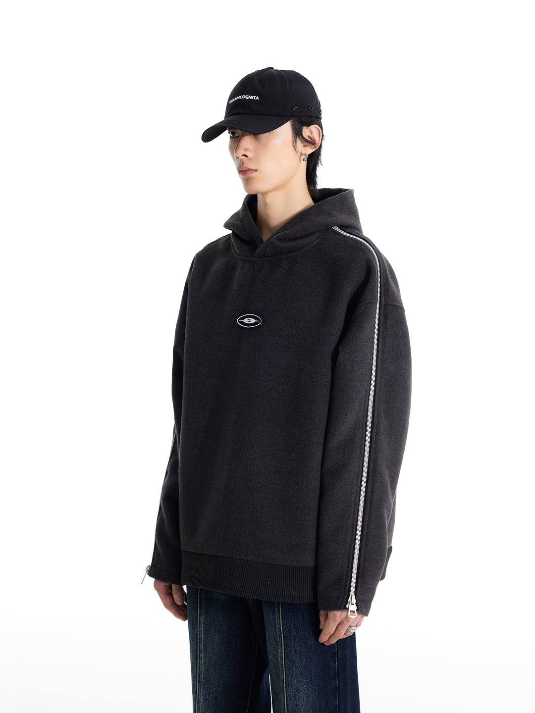 Woolen Logo Hooded Sweater