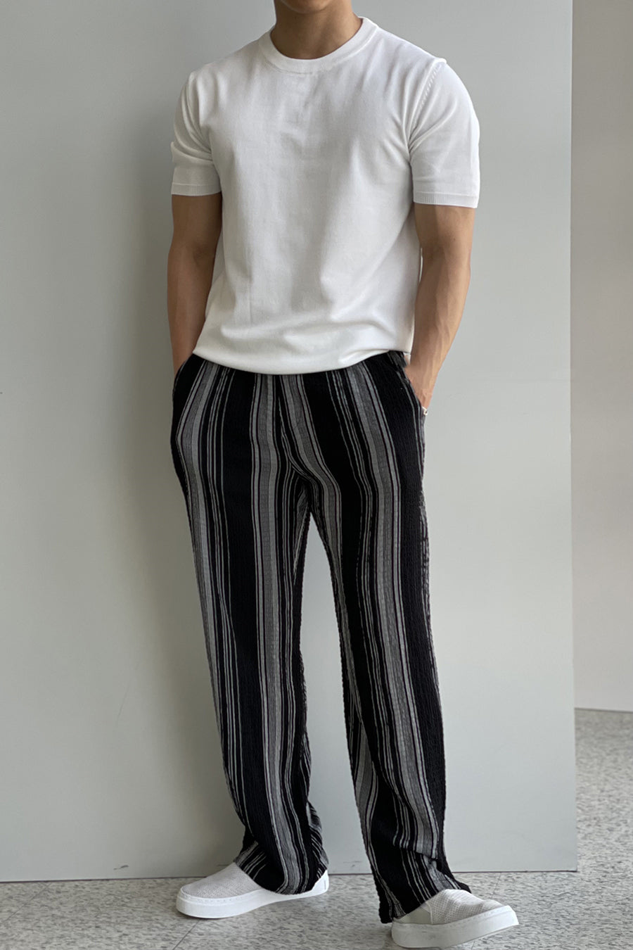 Vertical Stripe Trousers