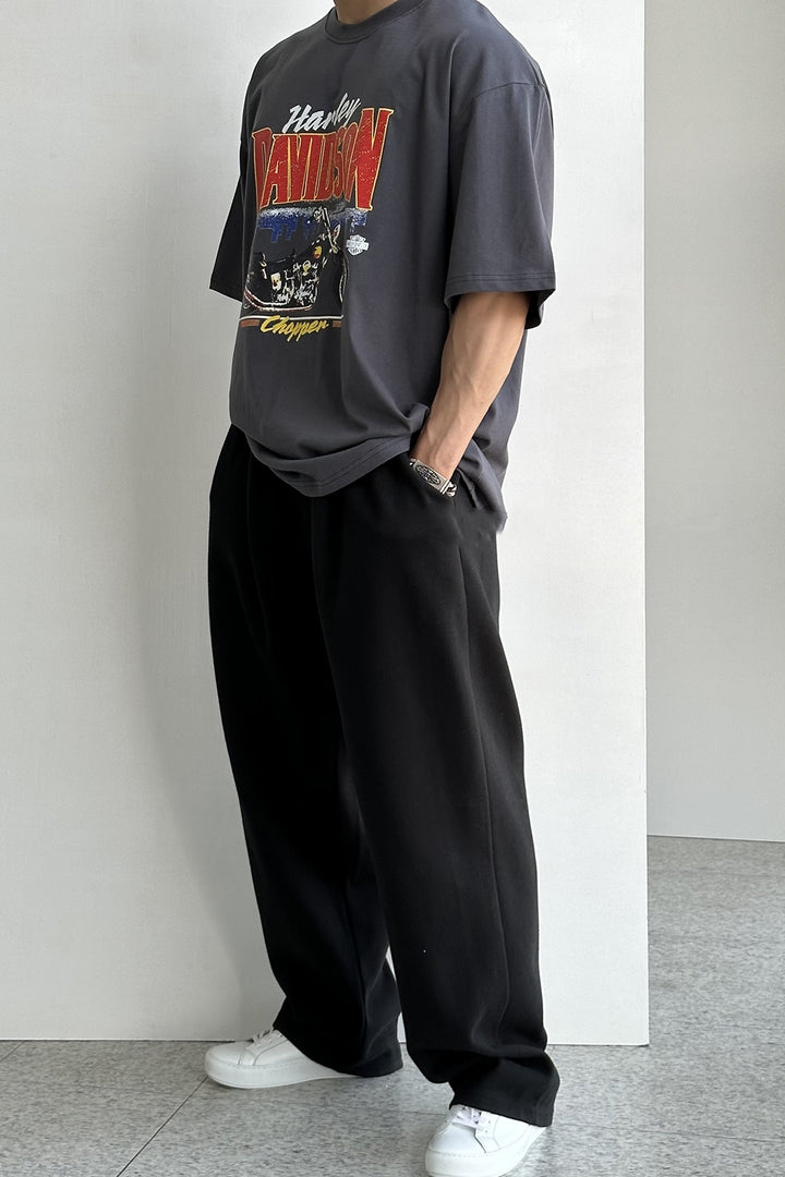 Wide-Leg Sports Pants