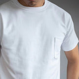 Round Neck Short Sleeves Pocket T-shirt