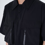 Lightweight Waterproof Zipper Pocket Short-Sleeve Shirt