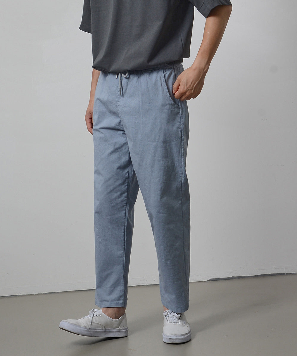 Cotton Cropped Pants