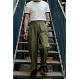 Double Pleated Chino Trousers Nissan High-density Fabric Army Pants