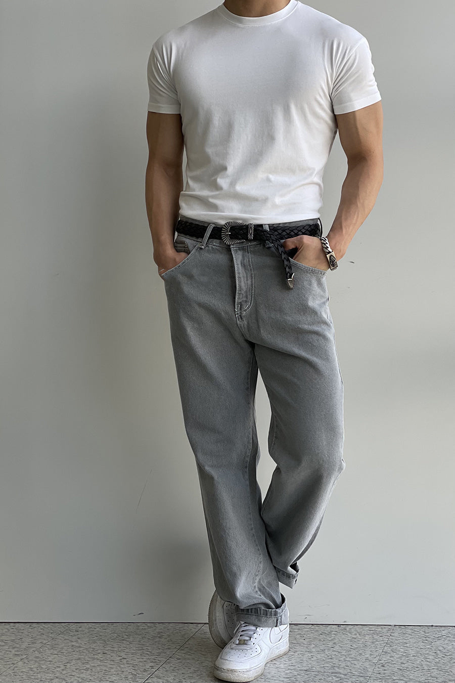 Light Smoke Gray Jeans