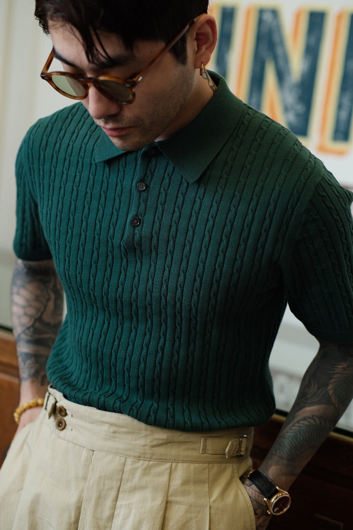 Knit Polo Tee