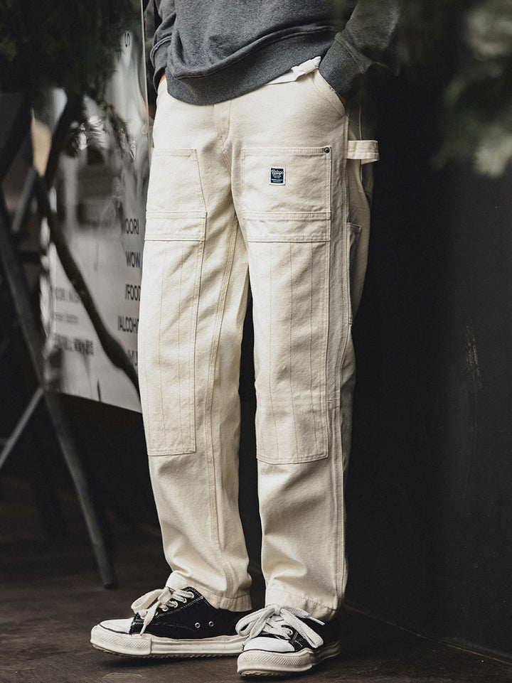 Washed Multi-Pocket Pants