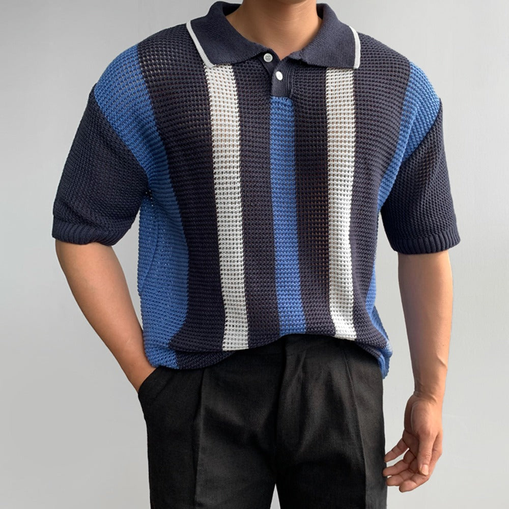 Elegant Striped Polo