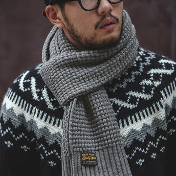 Light Gray Wool Scarf