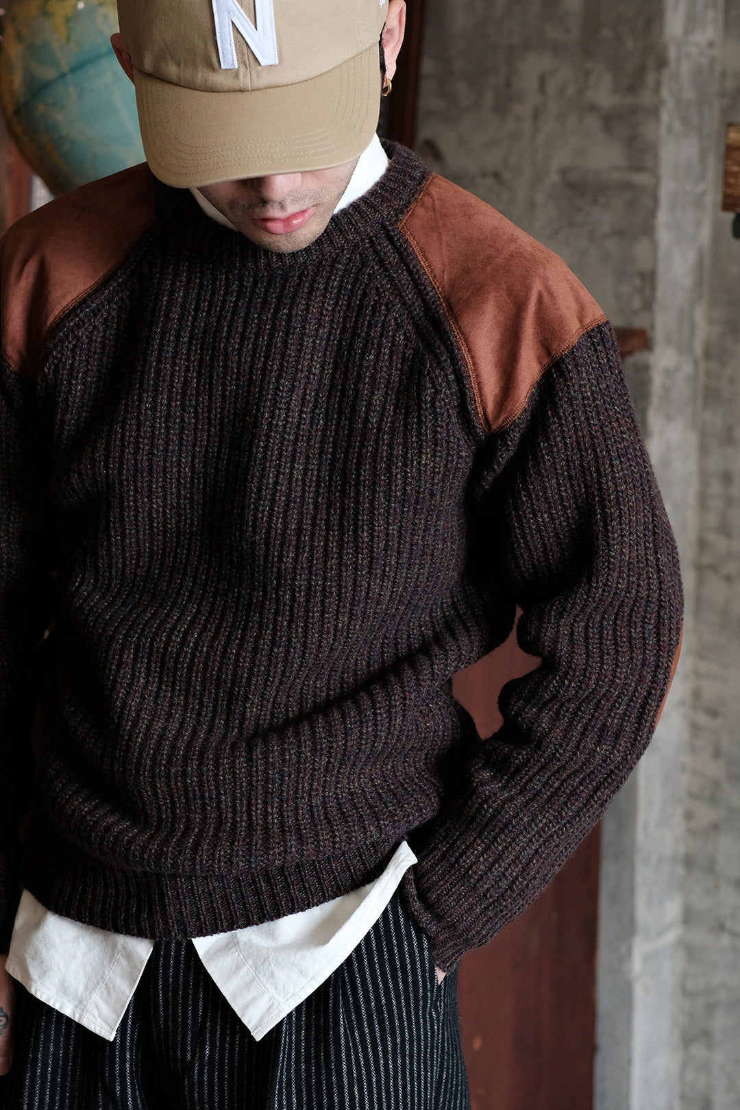 Pigskin and Lamb Wool Sweater