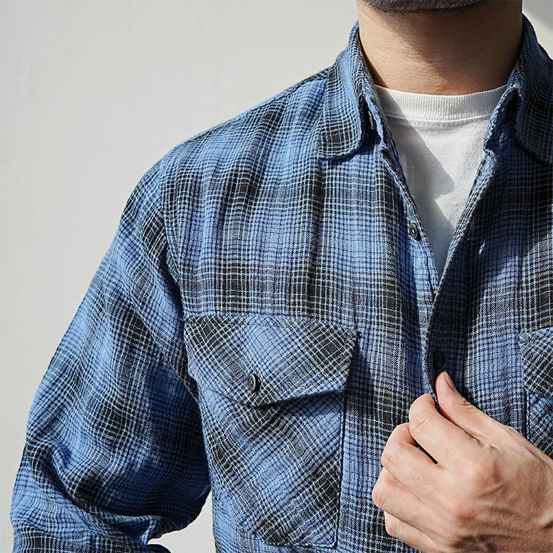 Plaid Contrast Shirt