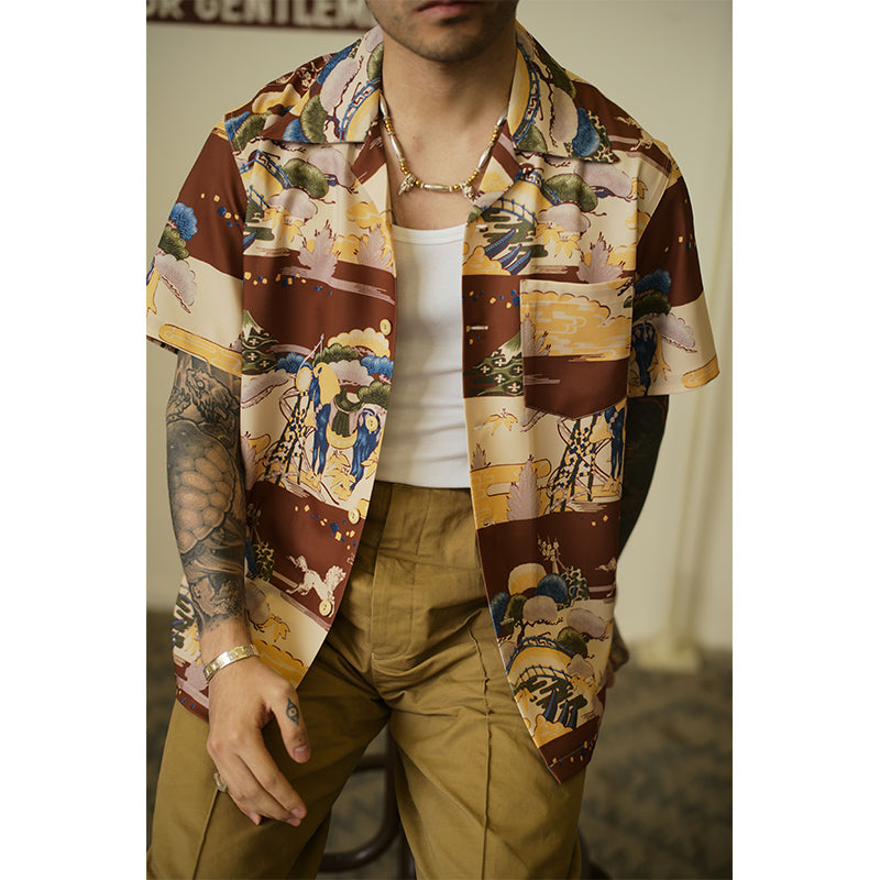 Ukiyo-E Aloha Shirt